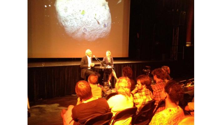 Jorgen Randers and Ingunn Knudsen introducing the film